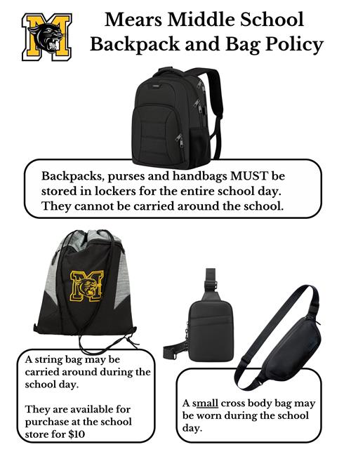 Backpack and Bag Policy